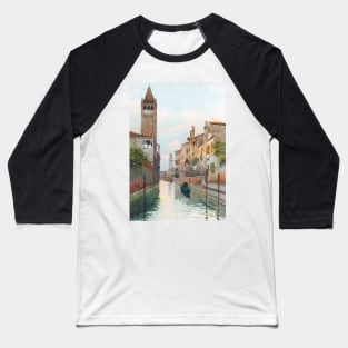 St. Banaba Canal in Venice Baseball T-Shirt